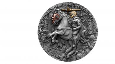 5$ 2019 Niue Island - Four Horsemen Of The Apocalypse - Red Horse 