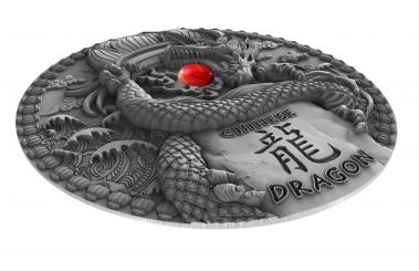 2$ 2018 Niue - Dragons - Chinese Dragon 