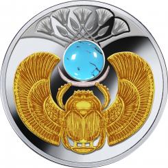 1$ 2016 Niue Island - Turquoise Scarab Beetle 