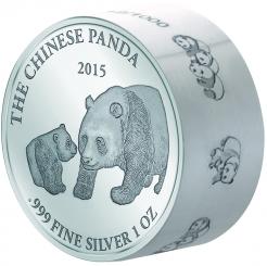 1000 Francs 2015 Gabon - SMICK Ounce - Panda 