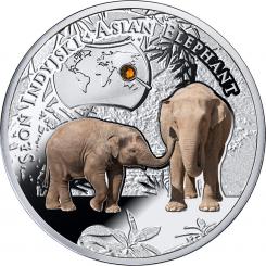 1$ 2016 Niue Island - Endangered Animal Species - Asiatischer Elefant 