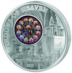 10$ 2015 Cook Islands - Fenster des Himmels - Kirche St. Nikolaus in Stockholm 