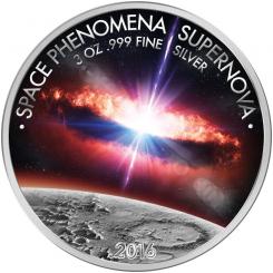 1500 Francs 2016 Burkina Faso - Space Phenomena Supernova 3 oz 