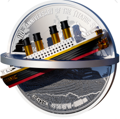 5 $ 2022 Niue Island - Titanic 3D shape 