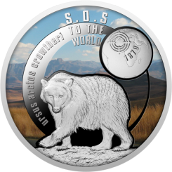 1$ 2017 Niue -  SOS for the World - Atlas Bear 