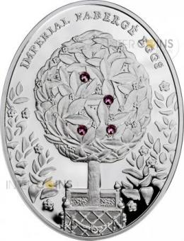 2 $ 2012 Niue Island - Imperial Faberge - Bay tree egg 