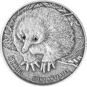 5 Kina Papua Neuguinea 2012 - Ameisenigel 