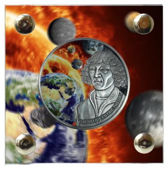 1000 Francs 2016 Burkina Faso - Copernicus - The Heliocentric Theory with 5 Meteorites 