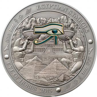 20$ 2015 Palau - Egyptian Symbols - Eye of Horus 3 oz 