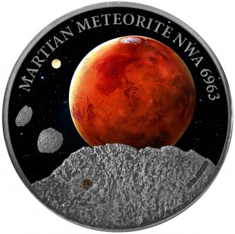 1$ 2016 Niue Island - Martian Meteorite NWA 6963 