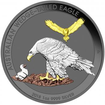 1$ 2018 Australia - Precious Australian Beauties - Wedge - Tailed Eagle 