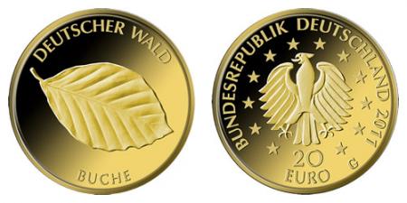 20 Euro 2011 - Deutscher Wald - Buche 