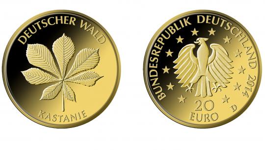 20 Euro 2014 - Deutscher Wald - Kastanie 