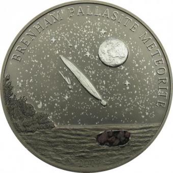 5 $ 2007 Cook Islands Brenham Meteorit 