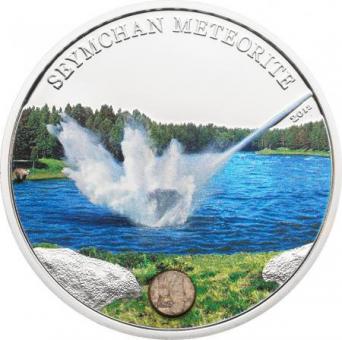 5 $ 2012 Cook Islands - Seymchan Meteorit im Etui 