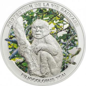 1000 Francs Central African Republic - Piliocolobus Foai - Affe 