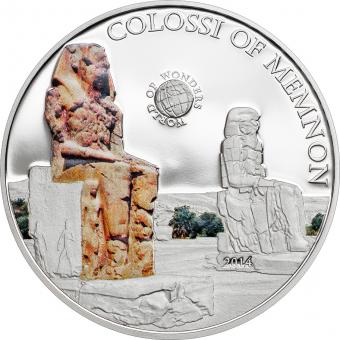 5 $ 2014 Palau - Wunder der Welt - Colossi of Memnon 