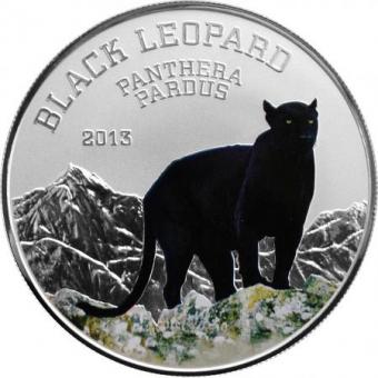 1000 Francs 2013 Kongo - Schwarzer Leopard - Panthera Pardus 