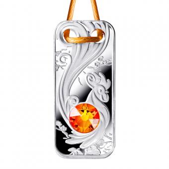 1$ 2017 Niue Island - Jewelry Collection - Jahr des Hahns Pendant 