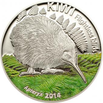 5$ 2014 Cook Islands - Flightless Birds - Kiwi plain 
