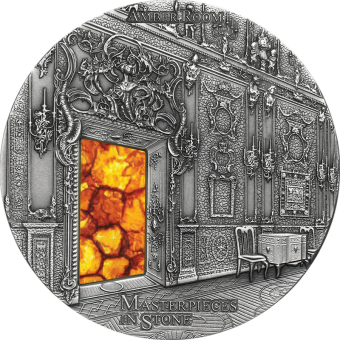 10$ 2015 Fiji - Masterpieces in Stone - Amber Room 3 oZ 