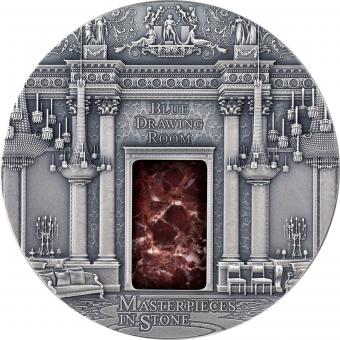 10$ 2014 Fiji - Masterpieces in Stone - Blue drawing Room Buckingham Palace 3 oZ 