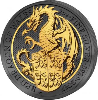 5 Pounds 2017 United Kingdom- Golden Enigma - Queen's Beast - Drache 
