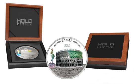 5$ 2016 Niue Island - Holo vision - The Colossus of Nero 