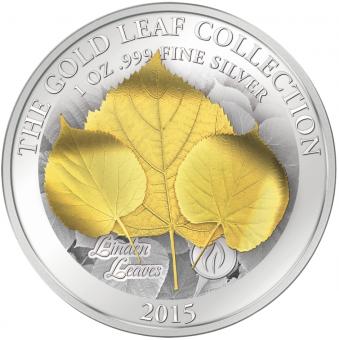 10$ 2015 Samoa - Gold Leaf Collection - LINDEN LEAF 