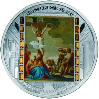 20$ 2018 Cook Islands - Masterpieces of Art Oster - Tiepolo - Christ's Death 