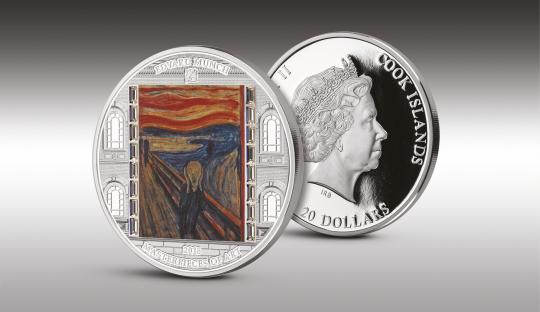 20$ 2018 Cook Islands - MASTERPIECES of Art - Der Schrei 