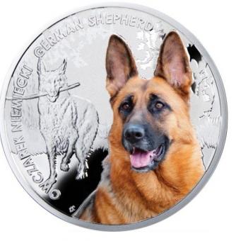 1$ 2014 Niue Island - Man's Best Friend - German Shephered 