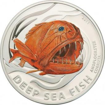 2 $ 2011 Pitcairn Islands - Tiefseefische - Fangzahnfisch 