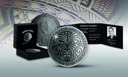 5 $ 2017 Tokelau - Maori Mokko Art 
