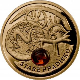 5 $ 2010 Niue Island - Amber Route Stare Hradisko Gold 