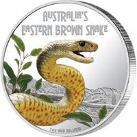 1 $ 2010 Tuvalu - Eastern Brown Snake 