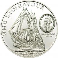 5 $ 2008 Cook Islands - James Cook 