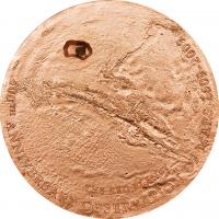 5 $ 2009 Cook Islands - 400th Anniversary of the Observation of Mars - Mars Meteorite 