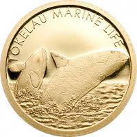 5 $ 2012 Tokelau - Marine Life Orca / Killerwal - Gold 