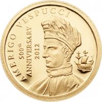 1 $ 2012 Cook Islands - Amerigo Vespucci - Gold 