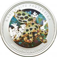 5 $ 2012 Palau - Blauringkraken / Oktopus 