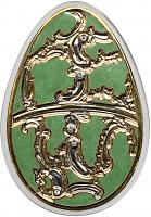 5 $ 2013 Cook Islands - Imperial Eggs in Cloisonné - Egg in olive 