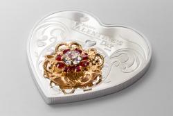 5$ 2014 Cook Islands - Herzmünze - Happy Valentine's Day 2014 