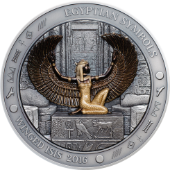 20$ 2016 Palau - Ägyptische Symbole - Geflügelte Isis 3 oz 