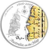 1 $ 2006 Australien - Australia on the map 