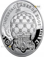 2 $ 2010 Niue Island - Imperial Faberge - Krönungs-Ei 