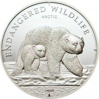 5 $ 2008 Cook Islands Eisbär 