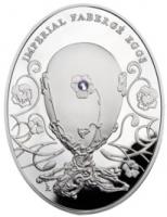2 $ 2011 Niue Island - Imperial Faberge - Stiefmütterchen-Ei 