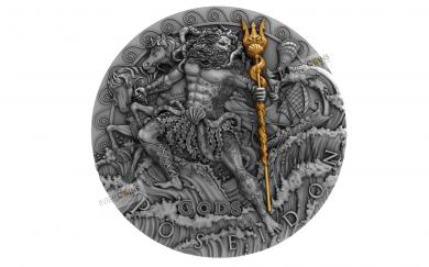 2$ 2018 Niue Island - Götter Serie - Poseidon 
