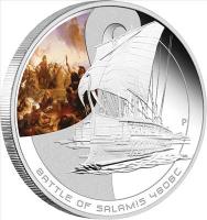 1$ 2010 Cook Islands Schlacht von Salamis 480 BC 